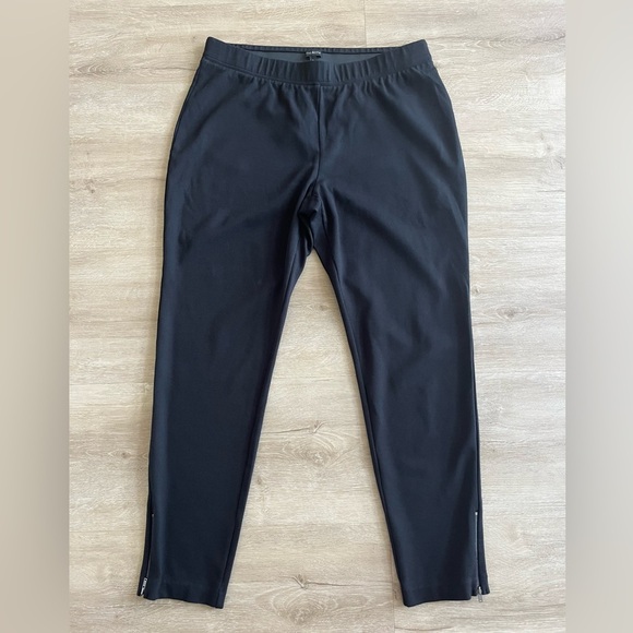 Talbots Black Pull On Pants Everyday Wear SZ L - Picture 1 of 7
